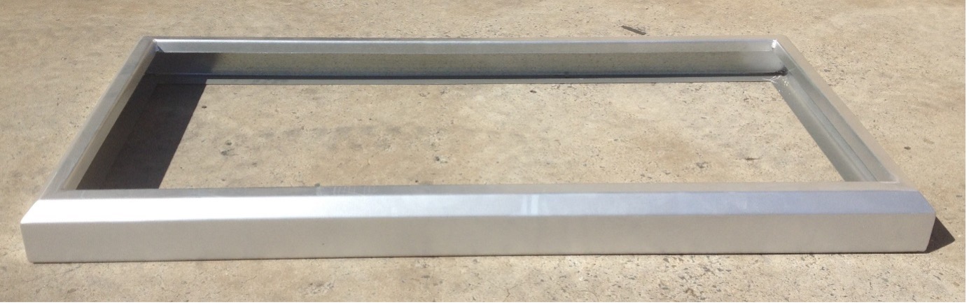 A steel re-inforced plinth